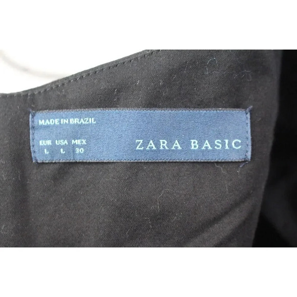 ladies black ZARA BASIC Dress size L - Picture 6 of 6